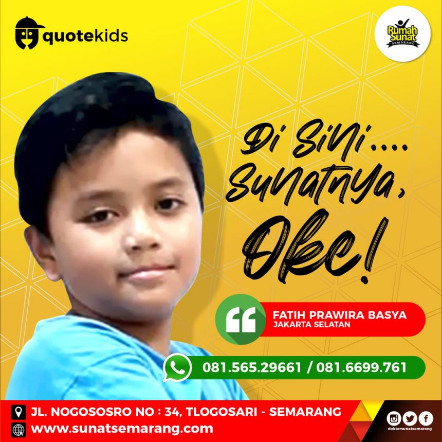 TEMPAT KHITAN NYAMAN DAN MENYENANGKAN DI RUMAH SUNAT SEMARANG | 081.6699.761